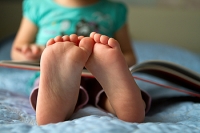 Childrens Feet and Walking Barefoot
